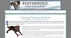 Desktop Screenshot of fosterdogs.com
